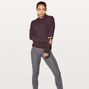 Lululemon Lead the Pack Hoodie Size 4 Black Cherry Running Jacket EUC